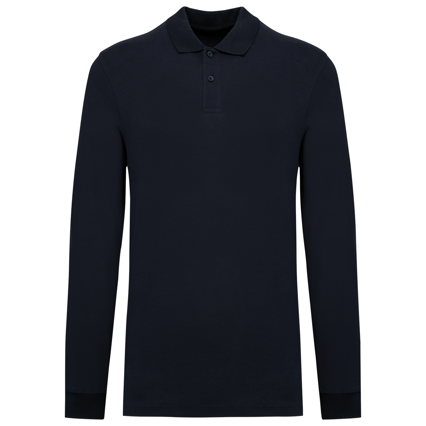 Bio180 piqué herenpolo lange mouwen