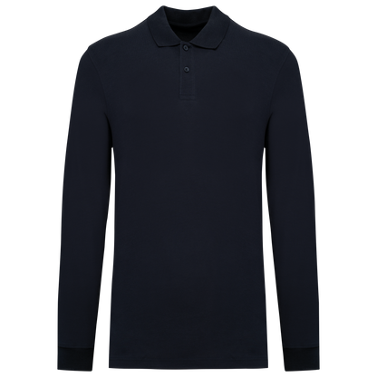 Bio180 piqué herenpolo lange mouwen