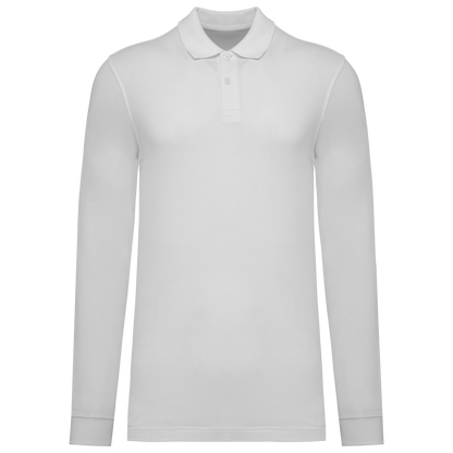 Bio180 piqué herenpolo lange mouwen