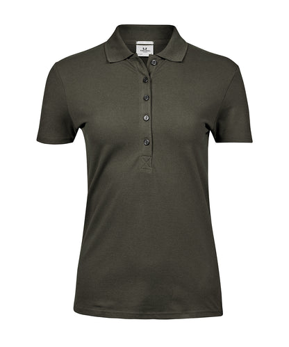Women's luxury stretch polo