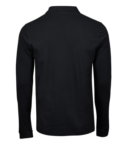 Luxury stretch long sleeve polo