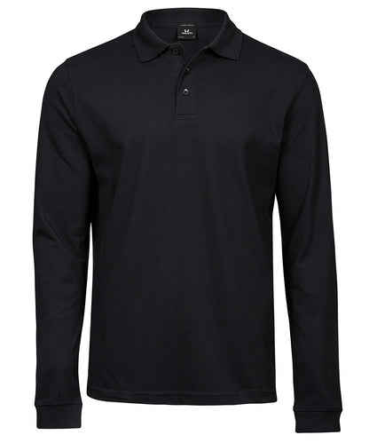 Luxury stretch long sleeve polo (1406)
