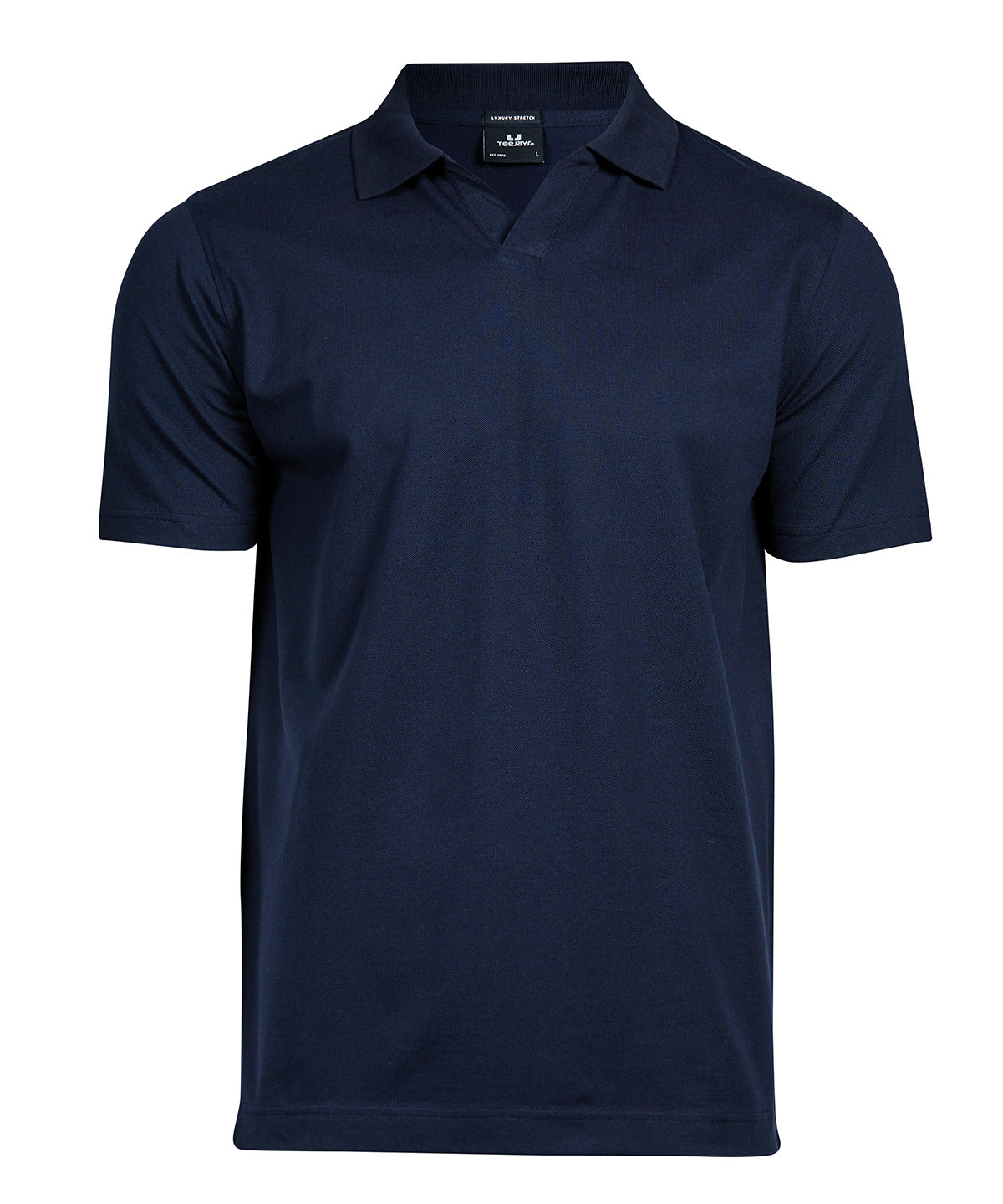Luxury stretch v-neck polo