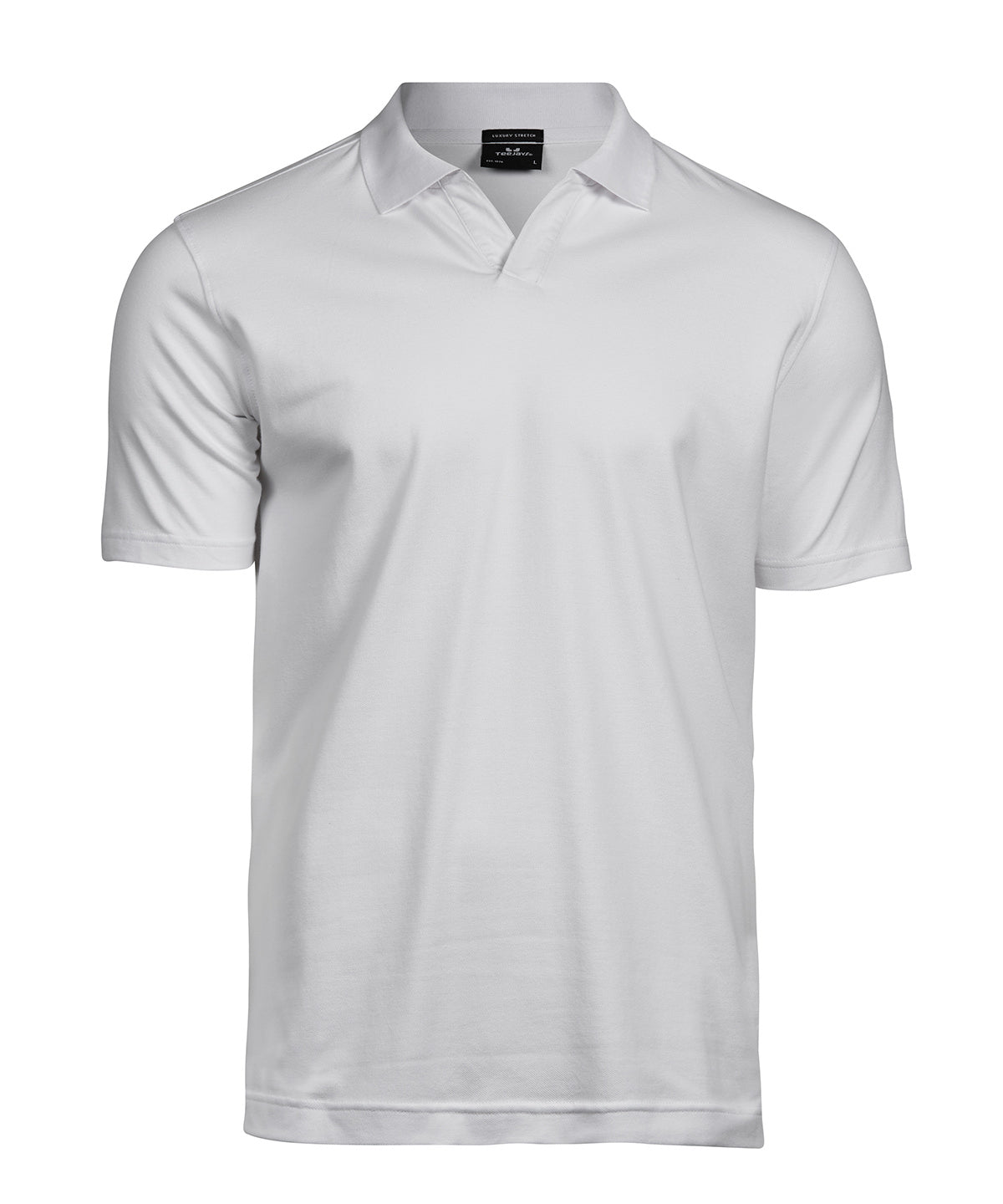 Luxury stretch v-neck polo