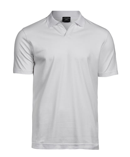 Luxury stretch v-neck polo