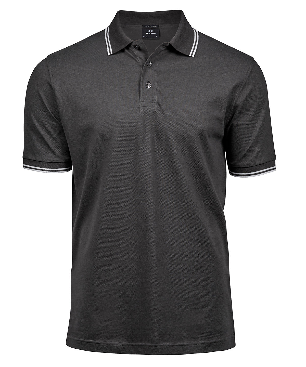Luxury stripe stretch polo - New Wave Society