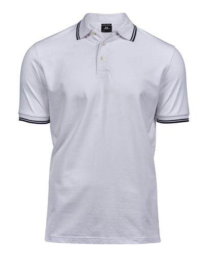 Luxury stripe stretch polo - New Wave Society