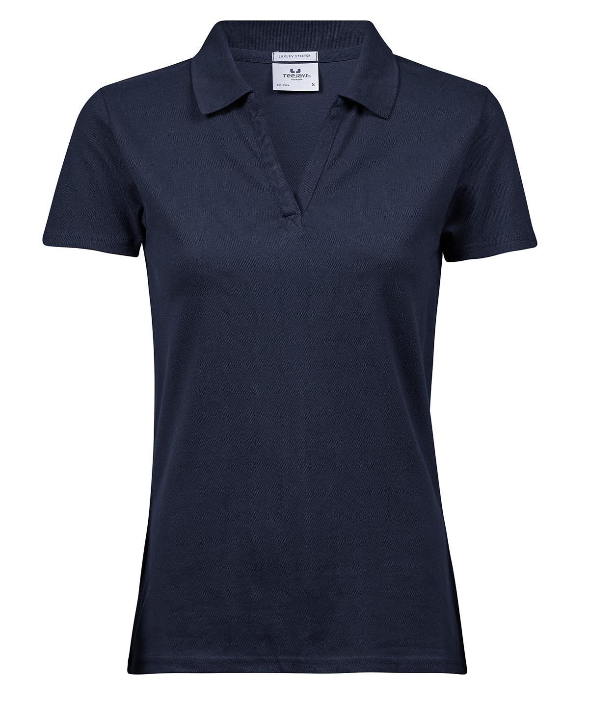 Women's luxury stretch v-neck polo - New Wave Society
