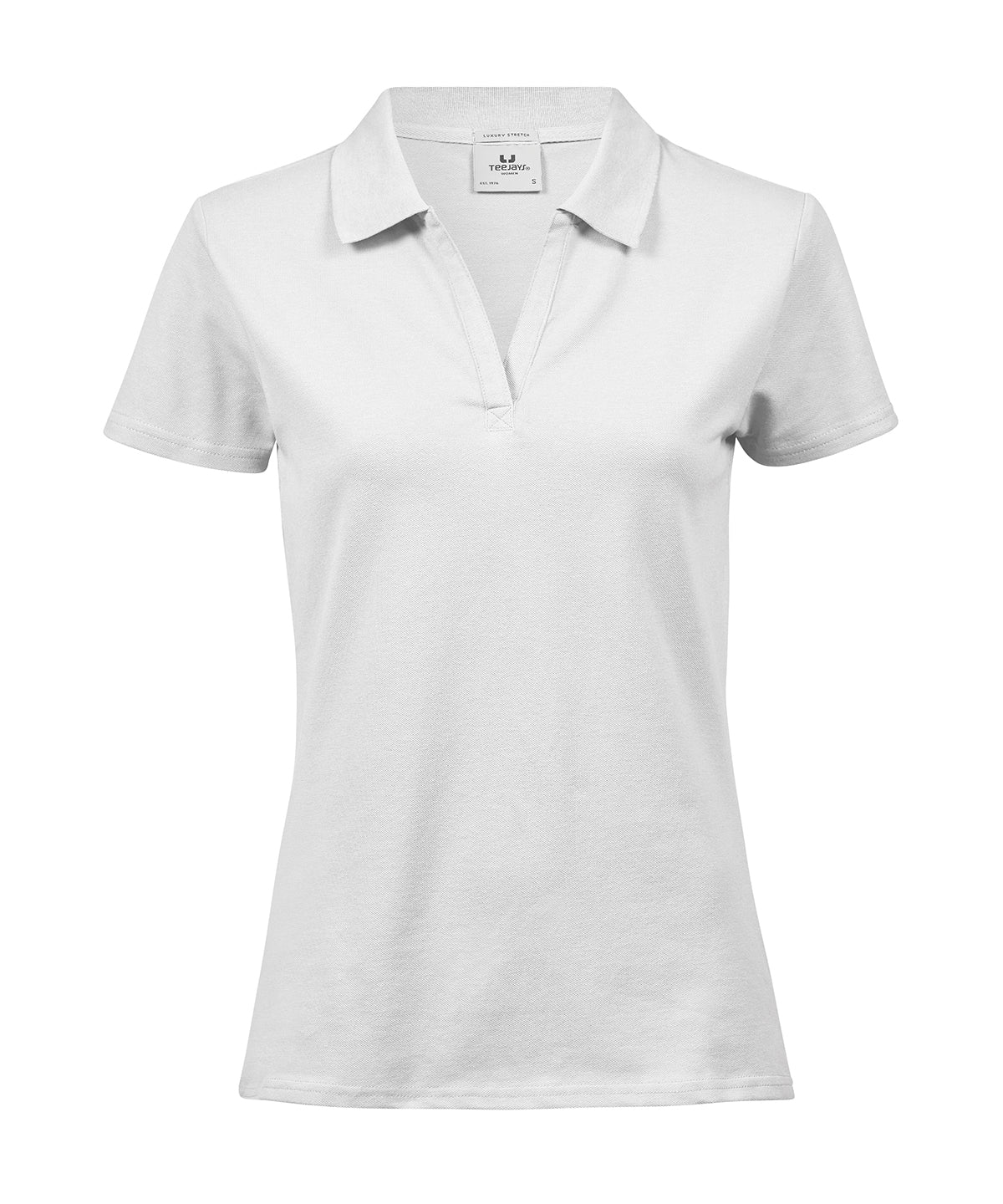 Women's luxury stretch v-neck polo - New Wave Society