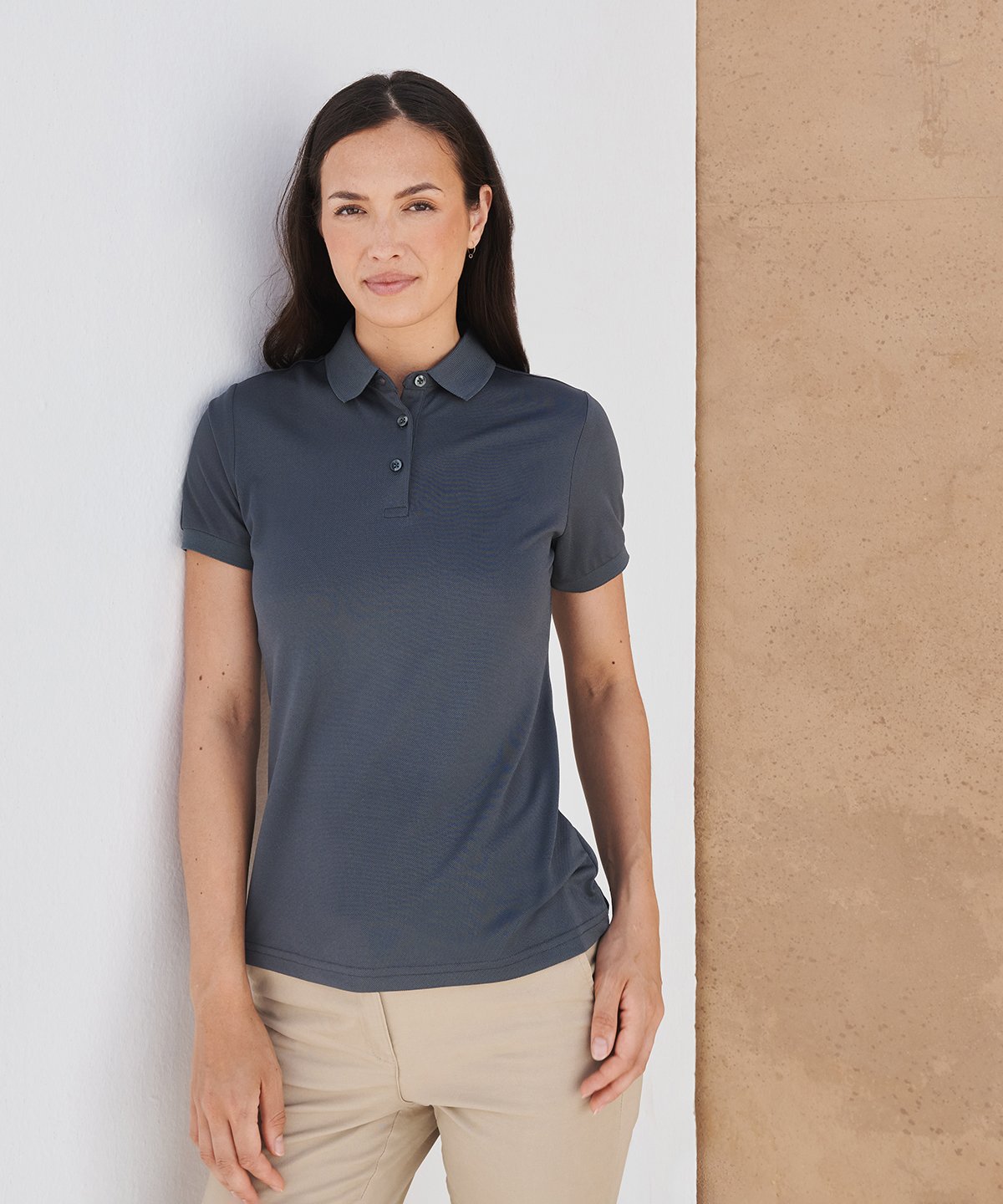 Women’s recycled polyester polo shirt
