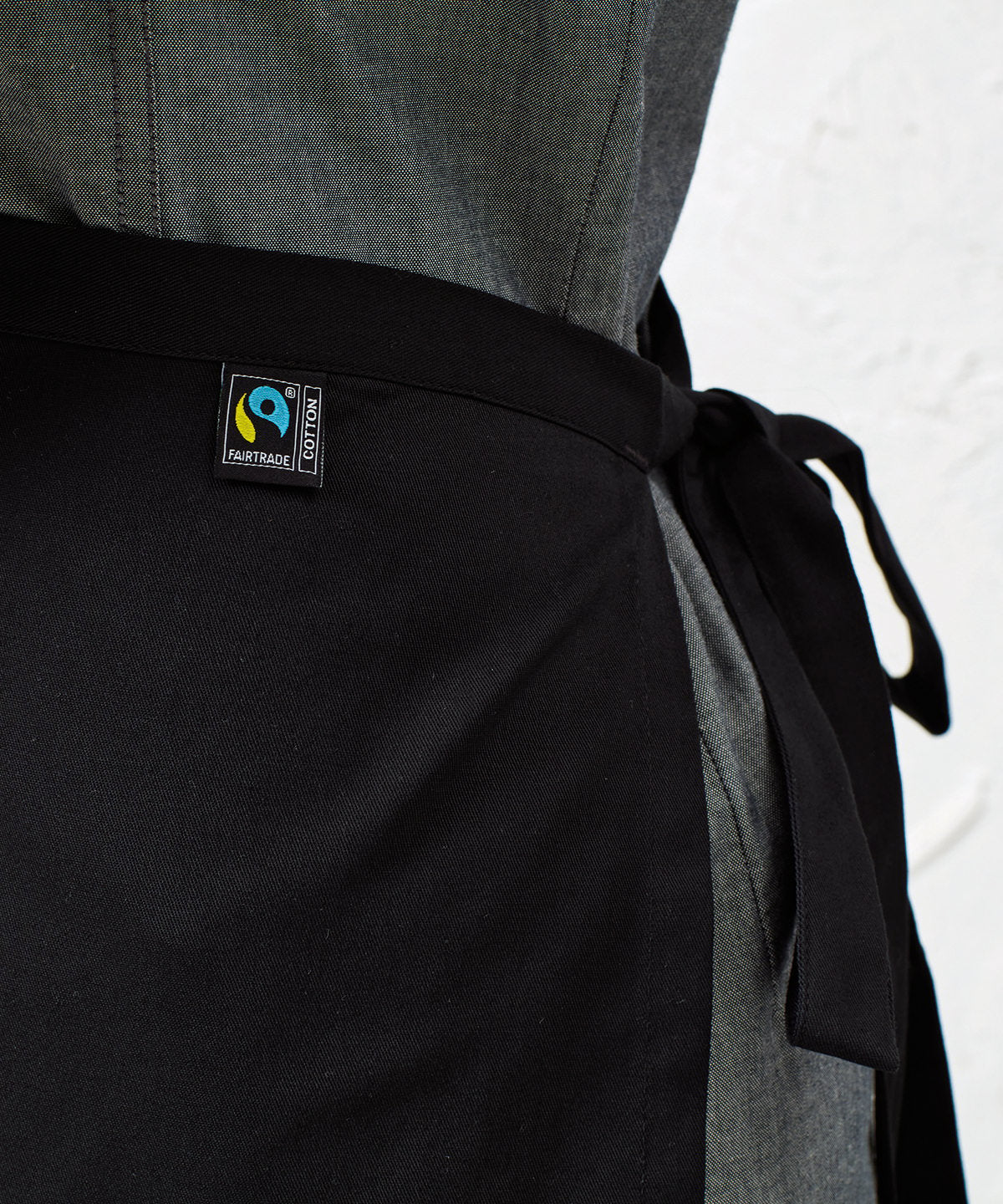 Cotton waist apron, organic and Fairtrade certified