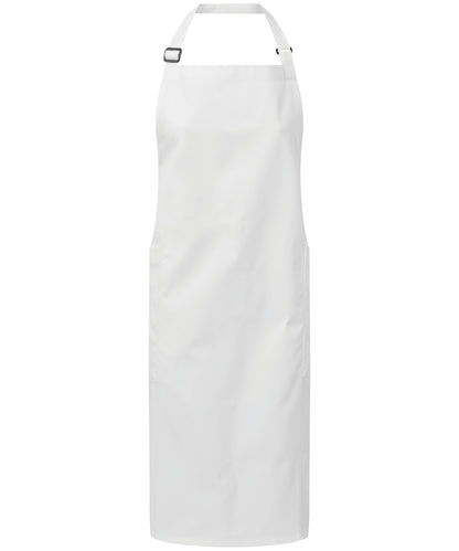 Recycled polyester and cotton bib apron, organic and Fairtrade certified